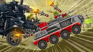 FIRETRUCK VS ZOMBIE TANK ► Earn to Die 3 #3