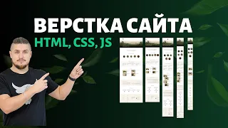 Верстка сайта - HTML, CSS, JS. Адаптив