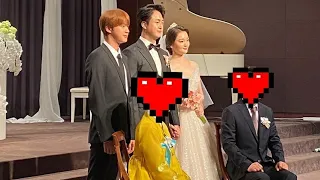 BTS Jin at his brother wedding | highlights