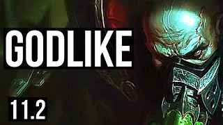 URGOT vs NOCTURNE (TOP) | Rank 5 Urgot, 9/1/4, Godlike, 300+ games | NA Grandmaster | v11.2