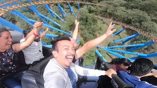 Recorrido del Superman Último escape Six Flags México.