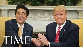 President Trump Hosts Japanese Prime Minister Shinzo Abe For A News Conference | TIME