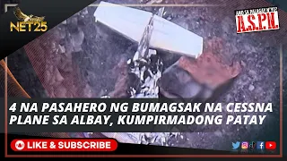 Retrieval ops sa bangkay ng mga pasaherong nasawi sa bumagsak na Cessna plane sa Albay, sinimulan na