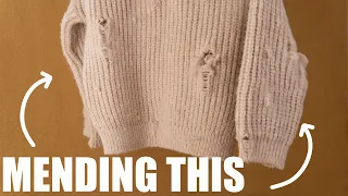 How to mend ladders and holes in a jumper (The easiest way)