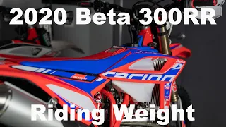 2020 Beta 300RR Race Edition Riding Weight