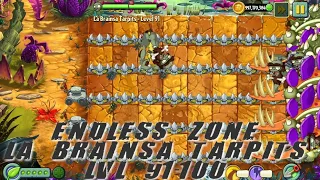 Plants vs Zombies 2 - Jurassic Marsh | Endless Zone All Max Level Plants Test Level 91 - 100