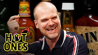 David Harbour Feels Out of Control While Eating Spicy Wings | Hot Ones