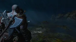 Freya and Kratos find the Noose Odin hung himself with