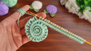 3D⚡💯Wow Amazing💯👌🌸 Very easy crochet flower making for beginners🌸🌸🌸