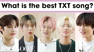 TXT Answers Questions About Each Other | Teen Vogue