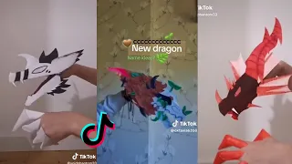 Dragon Puppet Crafts | Paper Dragon TikTok Compilation #123