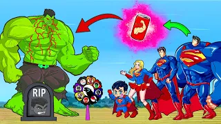 Evolution of SUPERHEROES: Team SUPERMAN One Million vs. HULK with Energy Drink: Who will Win? |FUNNY