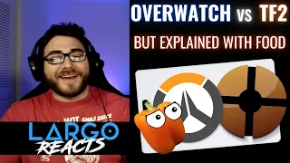 Overwatch Vs TF2 but explained with food (by DougDoug)