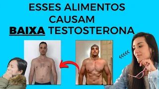 ALIMENTOS QUE BAIXAM TESTOSTERONA.8 Alimentos que Diminuem Testosterona. PARE AGORA de Comer!