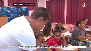 professeur agrégé de mathématique à 33 ans.