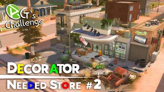 Decorator Needed Grocery Store Sims 4 🔨| #RGeetectDecorchallenge2 | Dream Home Decorator fast build