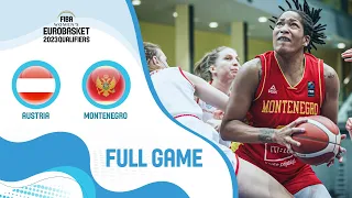 Austria v Montenegro | Full Game - FIBA Women's EuroBasket 2023 Qualifiers