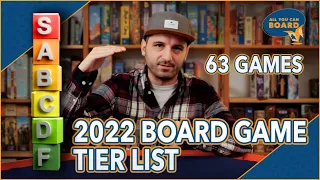 2022 Board Game Tier List | 63 Games Ranked