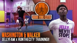 Isaiah Washington & Jordan Walker Workout in Harlem!! JellyFam x RunTheCity!