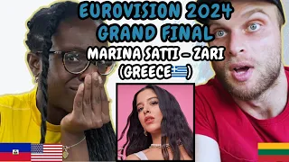 REACTION TO Marina Satti - ZARI (Greece 🇬🇷 Eurovision 2024 Grand Final) | FIRST TIME WATCHING
