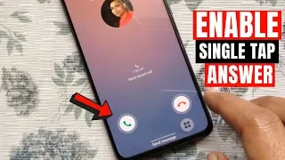 How to Answer Incoming Call With a Single Tap in Samsung Galaxy A70