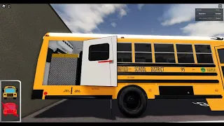 Wheelchair Lift on School Bus on Roblox!