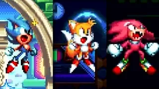 Sonic Mania : Super Sonic, Super Tails & Super Knuckles Gameplay