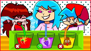 DON’T CHOOSE THE WRONG MYSTERY DRINK CHALLENGE - FRIDAY NIGHT FUNKIN ANIMATION