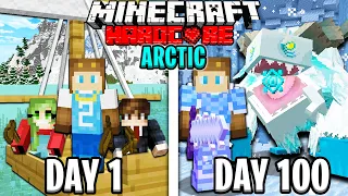 I Survived 100 Days in Minecraft ARCTIC Ocean!