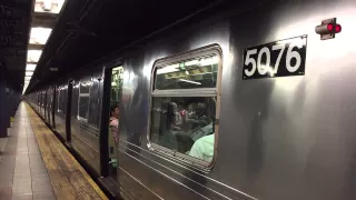 New York City Subway HD 60fps: R68A A Train Departs 42nd Street - PABT (6/22/15)
