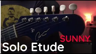 Solo Guitar Etude follow CHORD CHANGES - SUNNY
