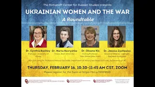Ukrainian Women and the War: A Roundtable