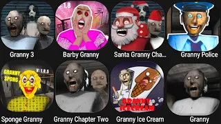 Granny 3,Baby Granny,Santa Granny Ch2,Granny Police,Sponge Granny,Granny Ch2,Granny Ice Cream,Granny