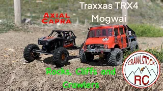 Axial Capra first crawl plus TRX4 Mogwai amazing crawler