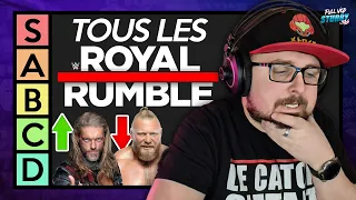 MA TIERLIST DES ROYAL RUMBLES MATCHES (1988 à 2023)