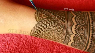 New Bridal Full Back Hand Mehndi design | easy mehndi designs | Mehandi ka design | #mehndidesigns