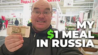 Russian SUPERMARKET Challenge : What can $1 Get You for Dinner?