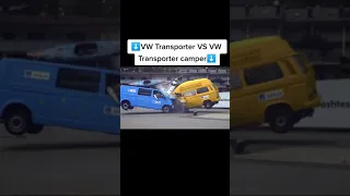 Camper im Crashtest: VW Transporter T3 gegen VW T6