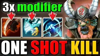 One Shot Tidebringer with Double Buff [Bloodrage + Empower] Dota 2 Ability Draft