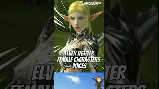 Lineage 2 Freya Shorts  Elven Fighter Female Characters Voices