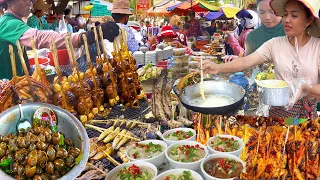 Oudong Resort & Market Food - Grilled Chicken, Frog, Eggs, Snail, & More