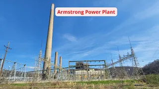 Abandoned Power Plant in Washington Twp, Armstrong County in Pennsylvania along the Allegheny River.