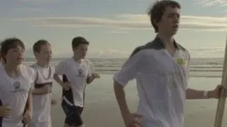 Chariots of Fire recreated with Olympic Torch