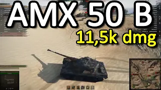 AMX 50B 11,5k damage and 6 kills on Sand River - World of Tanks