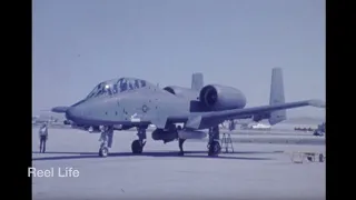 1979, YA-10B on the apron, the only two-seater Warthog,  Edwards AFB, California