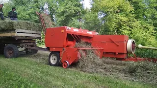 Тюкование лесного сена. Сенокос. Sipma Z 224/1. ЮМЗ