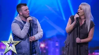 Lucy presses her Golden Buzzer for mother & son duo Sharon and Brandon | Ireland's Got Talent 2019