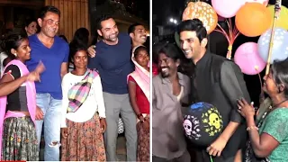 Bobby Deol Hugs And Clicks Photos With Beggars Like Sushant Singh Rajput