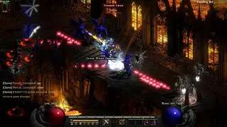 Diablo II : Ressurected Hammerdin Endgame gear solo P8 Chaos Sanctuary less than three NO COMMENTARY