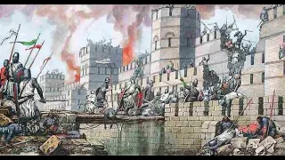 The siege of Constantinople by the Crusaders 1204 Total War Attile cinematick